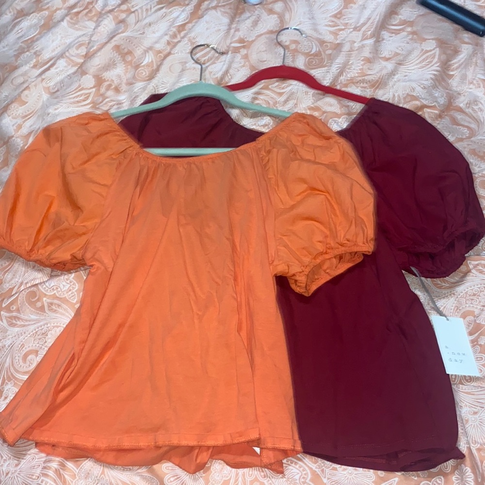 Pair of target shirts - a new day